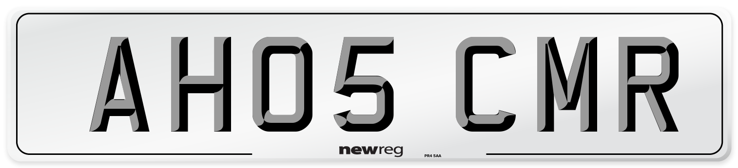 AH05 CMR Number Plate from New Reg